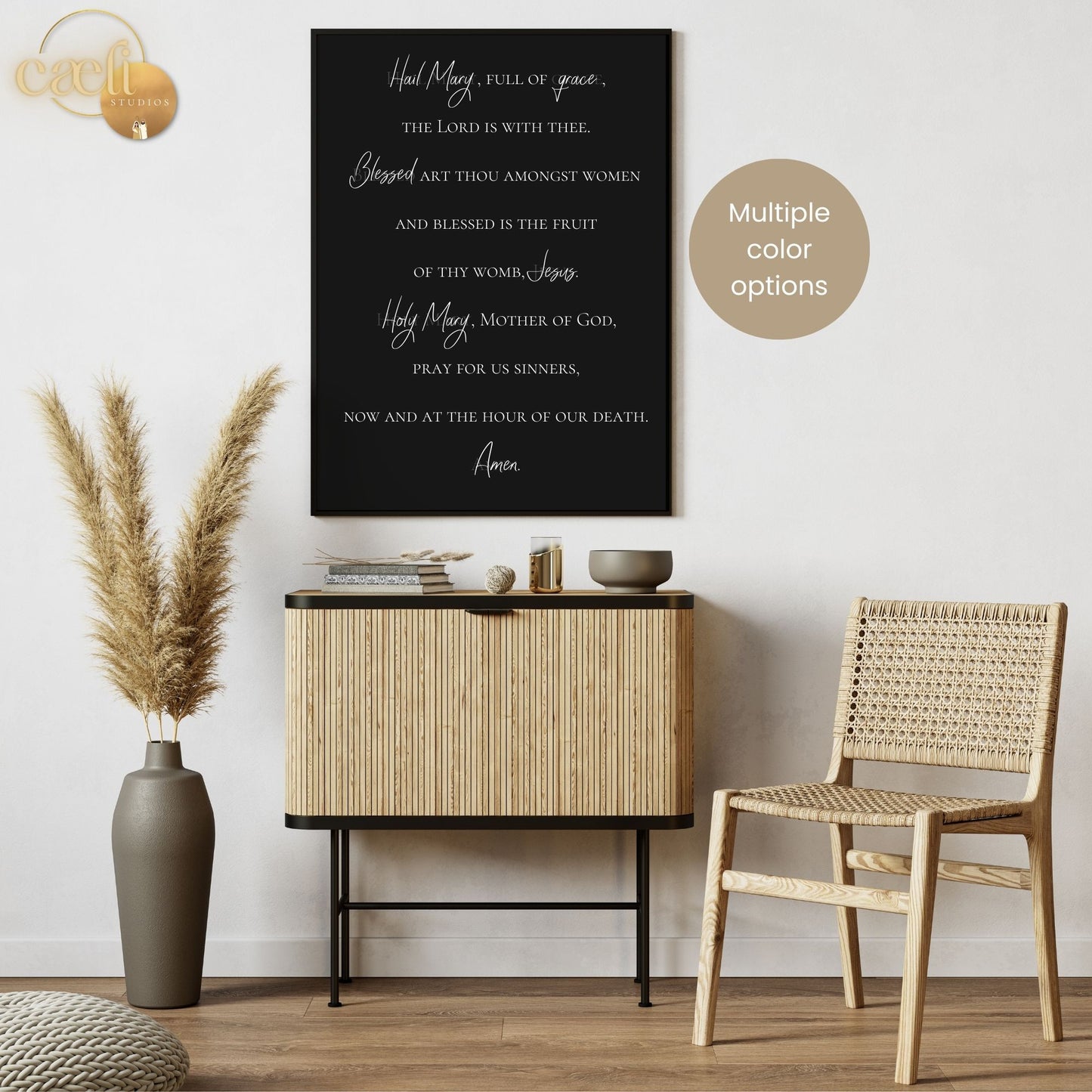Hail Mary Prayer | Marian Devotion | Wall Art | Printable Prayer Card