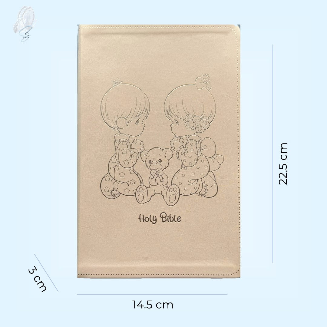 NRSVCE Precious Moments Bible White (Imitation Leather)