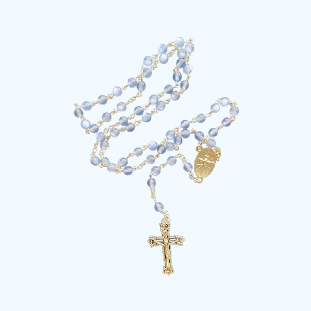 Confirmation Rosary with Dove and Crucifix