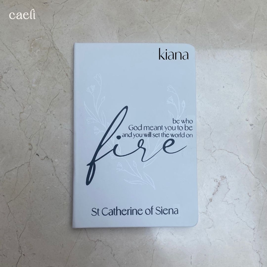 St. Catherine of Siena - Fire Quote | A5 Notebook | Personaliseable