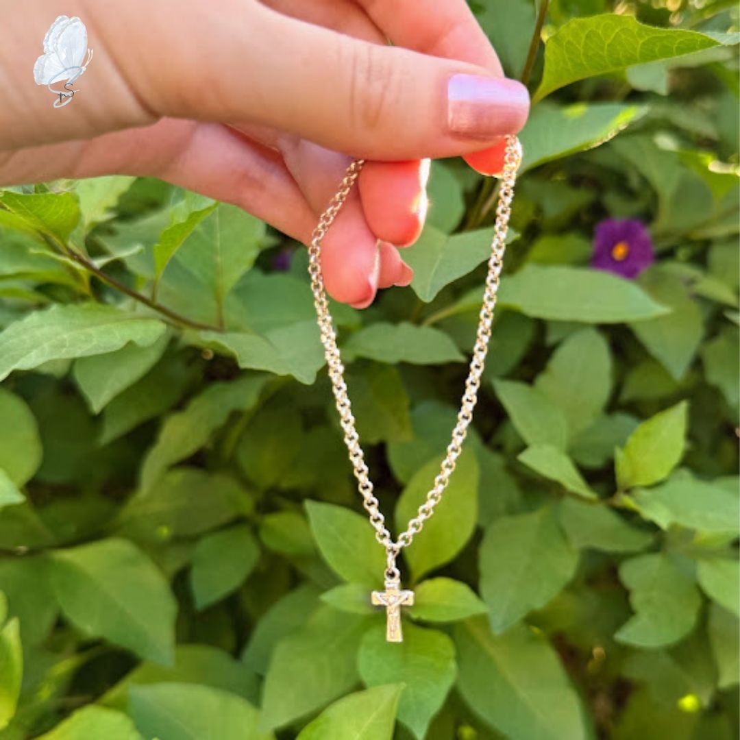 Sterling Silver Bracelets with Cross or Crucifix