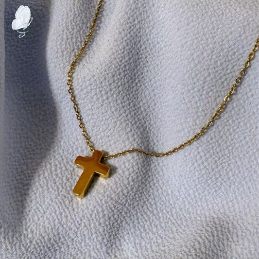 18K Gold-plated Cross Necklace