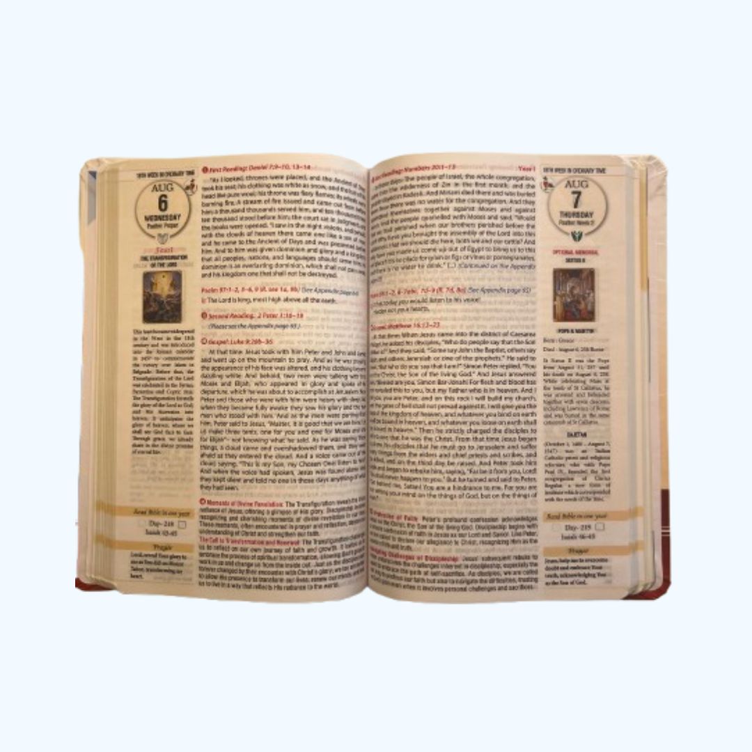 2025 Bible Hardcover Diary – Catholic Mass and Prayer Guide