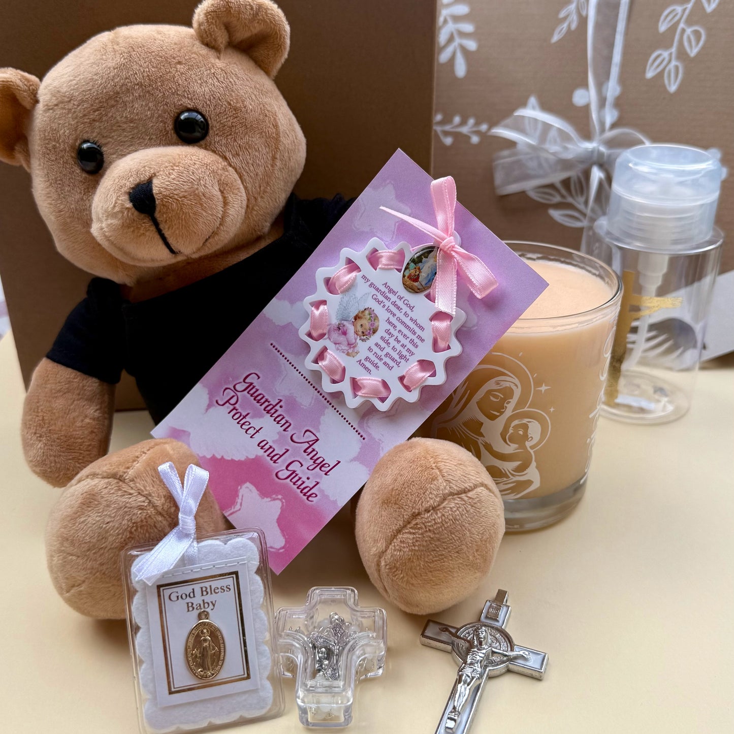 BAPTISM: God's Little Lamb Baptism Gift Box | Large Christening Gift Box | Personalised Gift