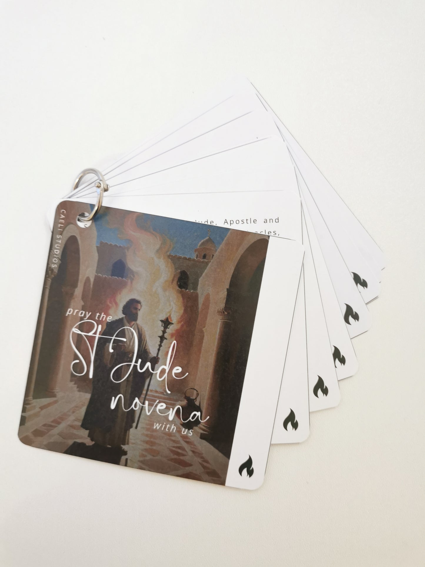 Pocket Prayers - St Jude Novena | Prayer Guide with Binding Ring | Compact and Shareable