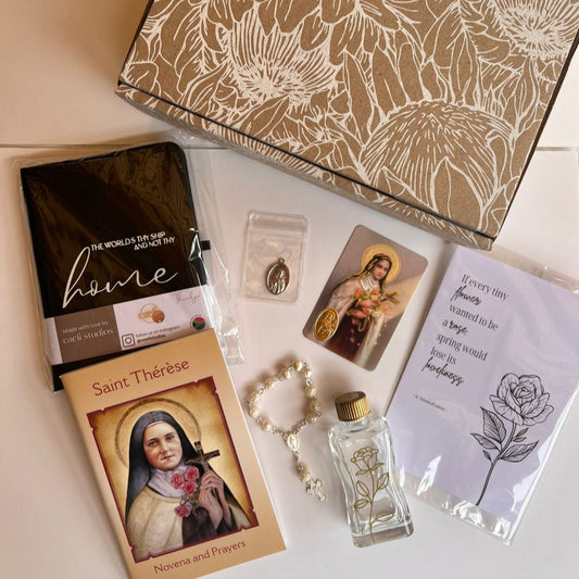 SAINT BOX: The Little Way Gift Box | Midi St Thérèse of Lisieux Gift Box | Confirmation Gift