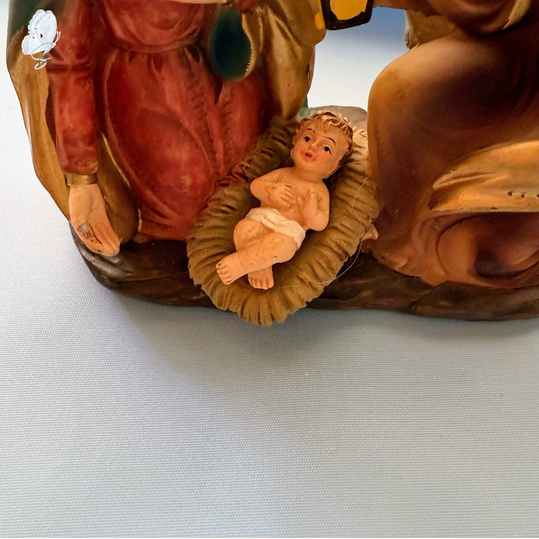 14-cm Nativity Scene - Holy Family with Shooting Star