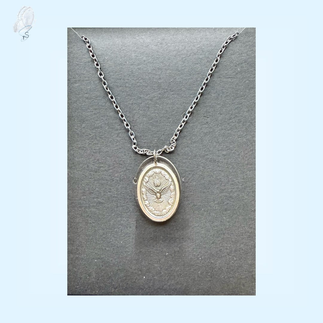 Saint Medal Costume Jewellery Silver Necklaces