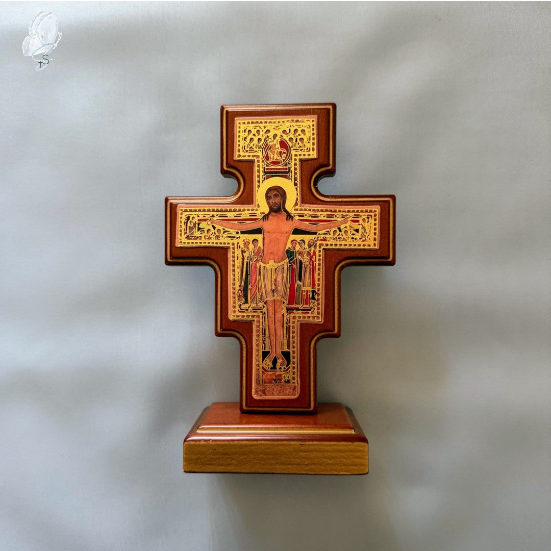 Standing San Damiano Crucifix