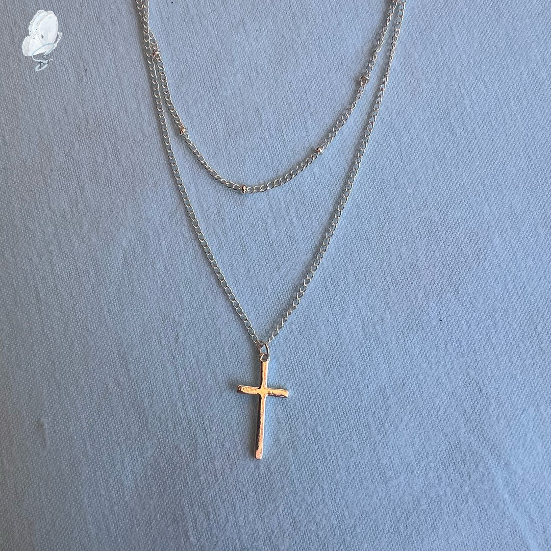 Silver Costume Jewellery Necklaces with Cross Pendants
