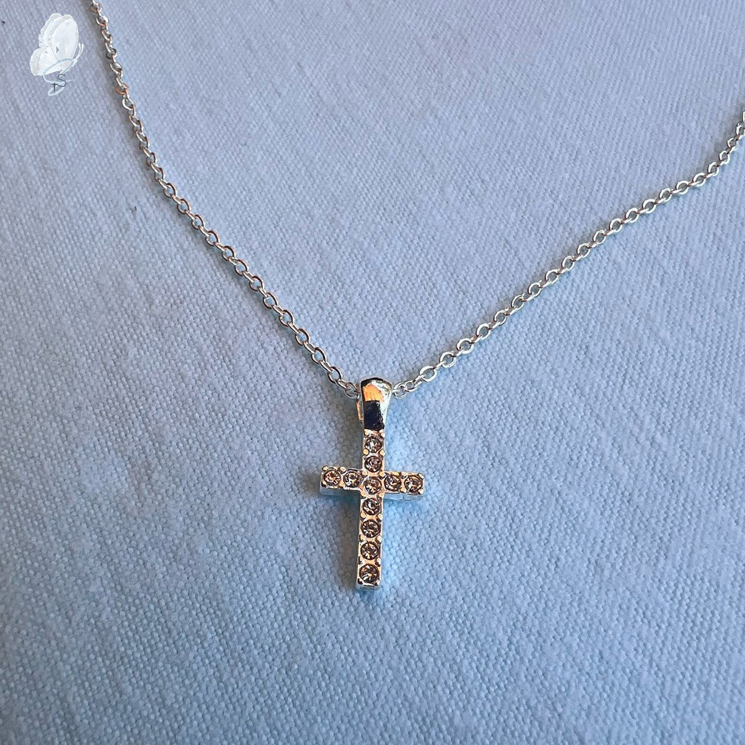 Silver Costume Jewellery Necklaces with Cross Pendants