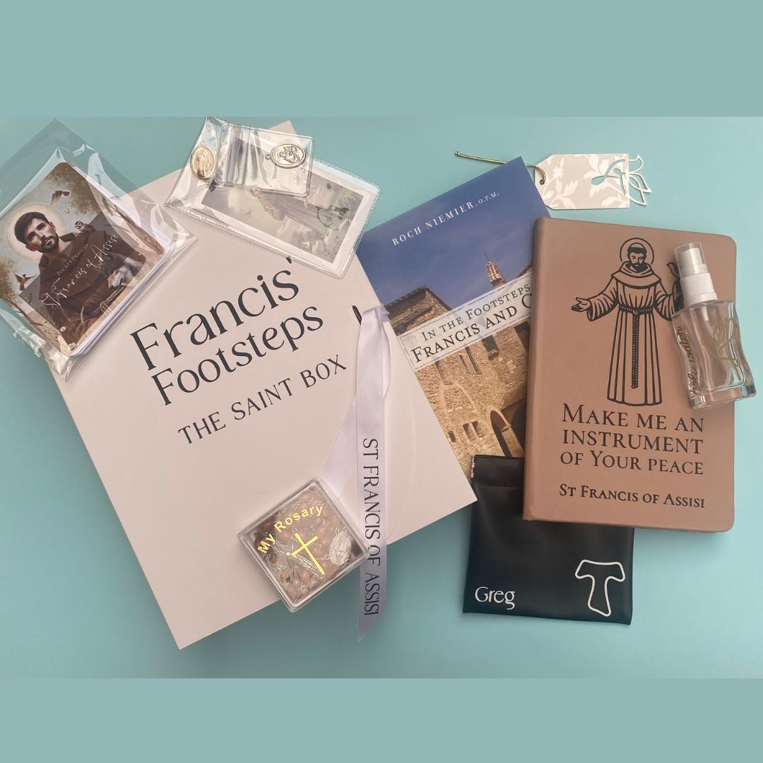 SAINT BOX: Custom Saint Sets | Midi and Large Gift Box | Confirmation Gift Set