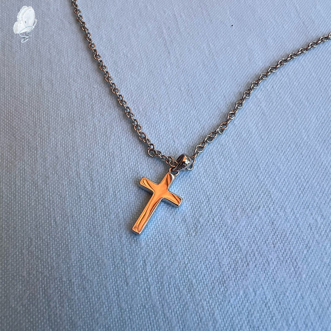 Silver Costume Jewellery Necklaces with Cross Pendants