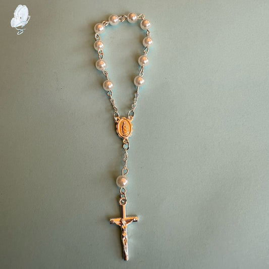 White Car Rosary – Our Lady of Guadalupe