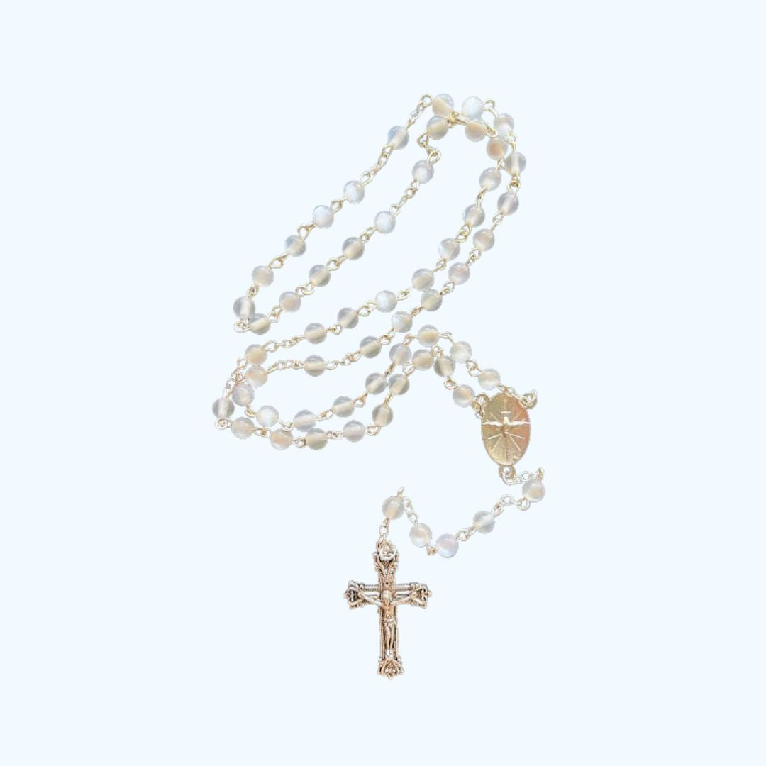 Confirmation Rosary with Dove and Crucifix