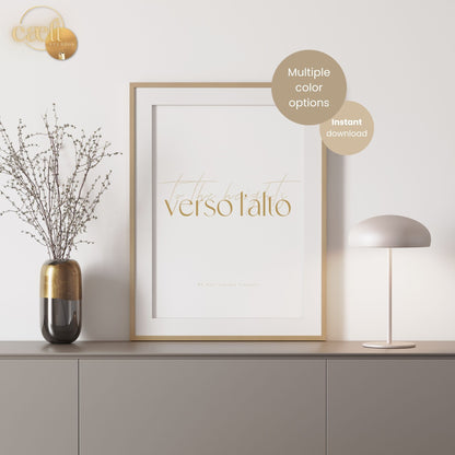 Blessed Pier Giorgio Quote | Verso l'Alto (to the heights) | Wall Art