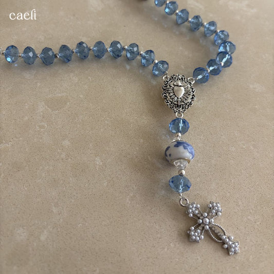 Blue Delft Rosary