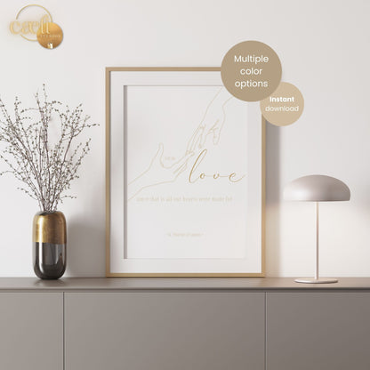 St. Thérèse of Lisieux - Love Quote | Wall Art