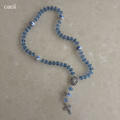 Blue Delft Rosary