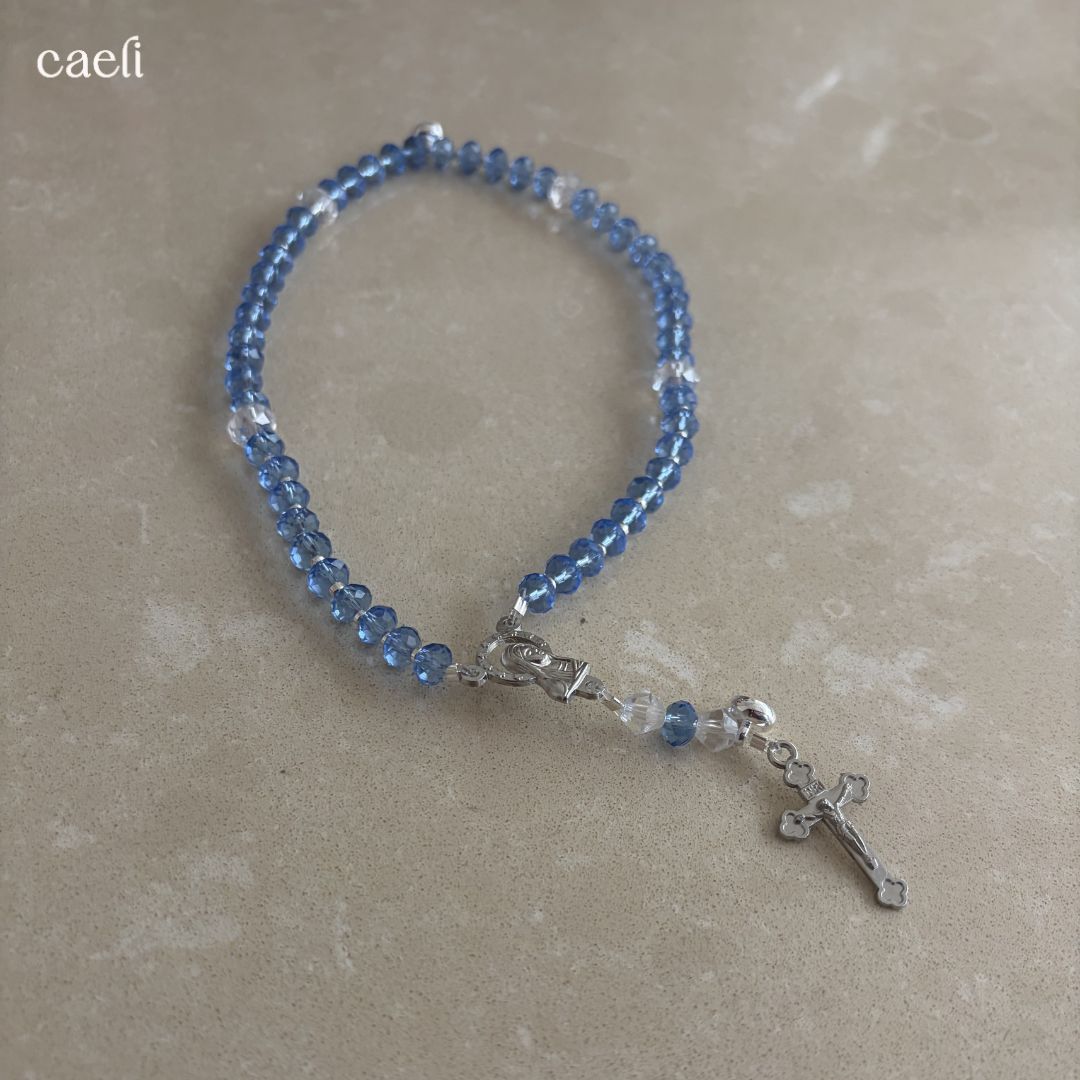 The Carina Magnetic Rosary Bracelet | Full 5 decade Rosary Bracelet