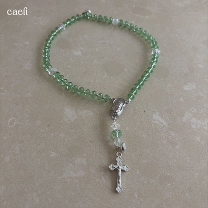 The Carina Magnetic Rosary Bracelet | Full 5 decade Rosary Bracelet