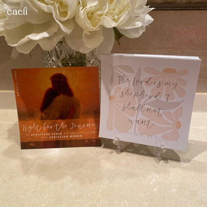 Light for the Journey | 30 Scripture Verse Affirmation Cards for Christian Women