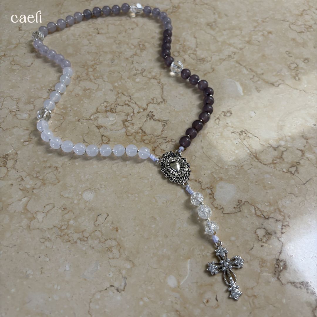Lumen Rosary | 5 Decade Full Rosary | Dark to Light Beads
