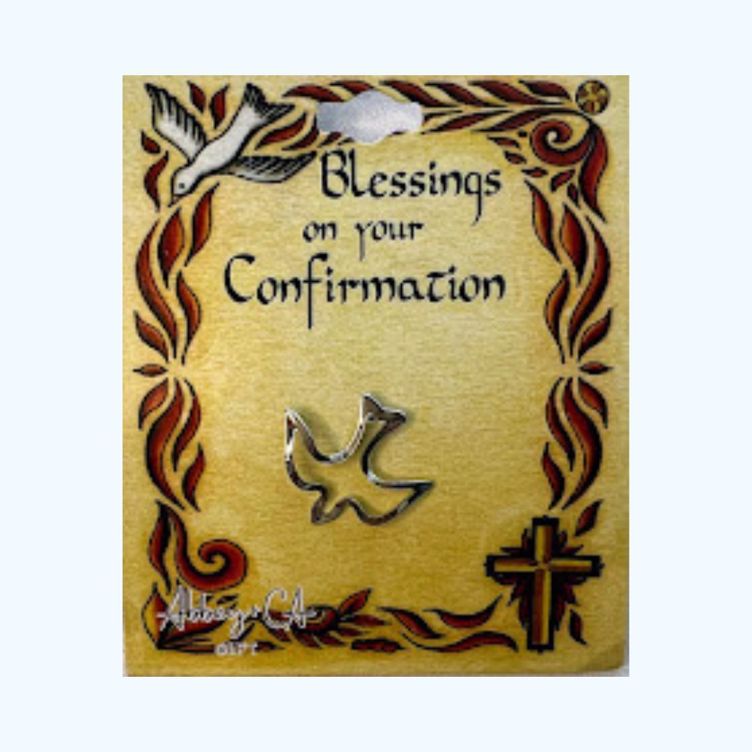 Silver Dove Pin – Blessings for Confirmation