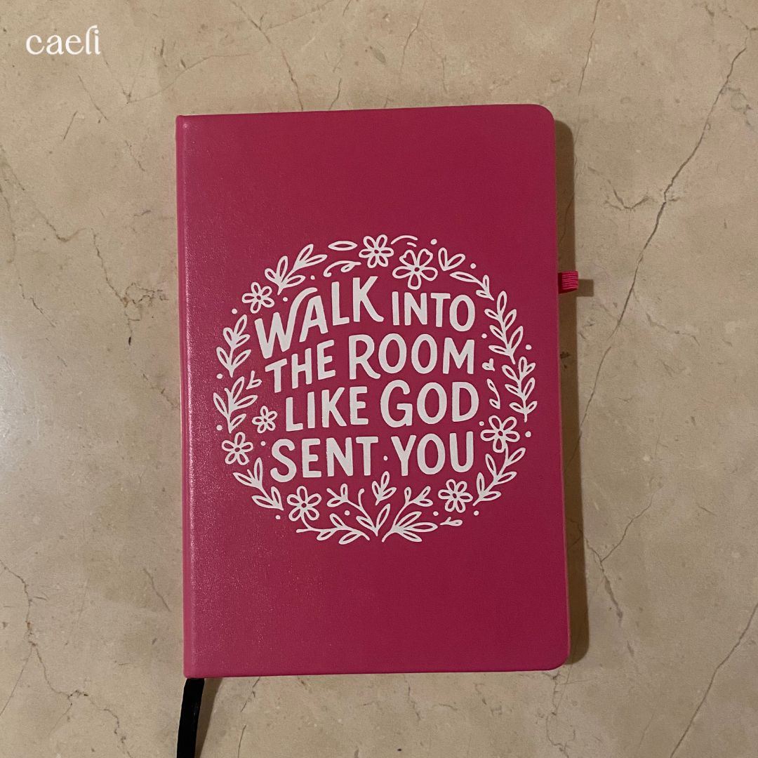 Walk into the room notebook | A5 Notebook | Personalisation Available
