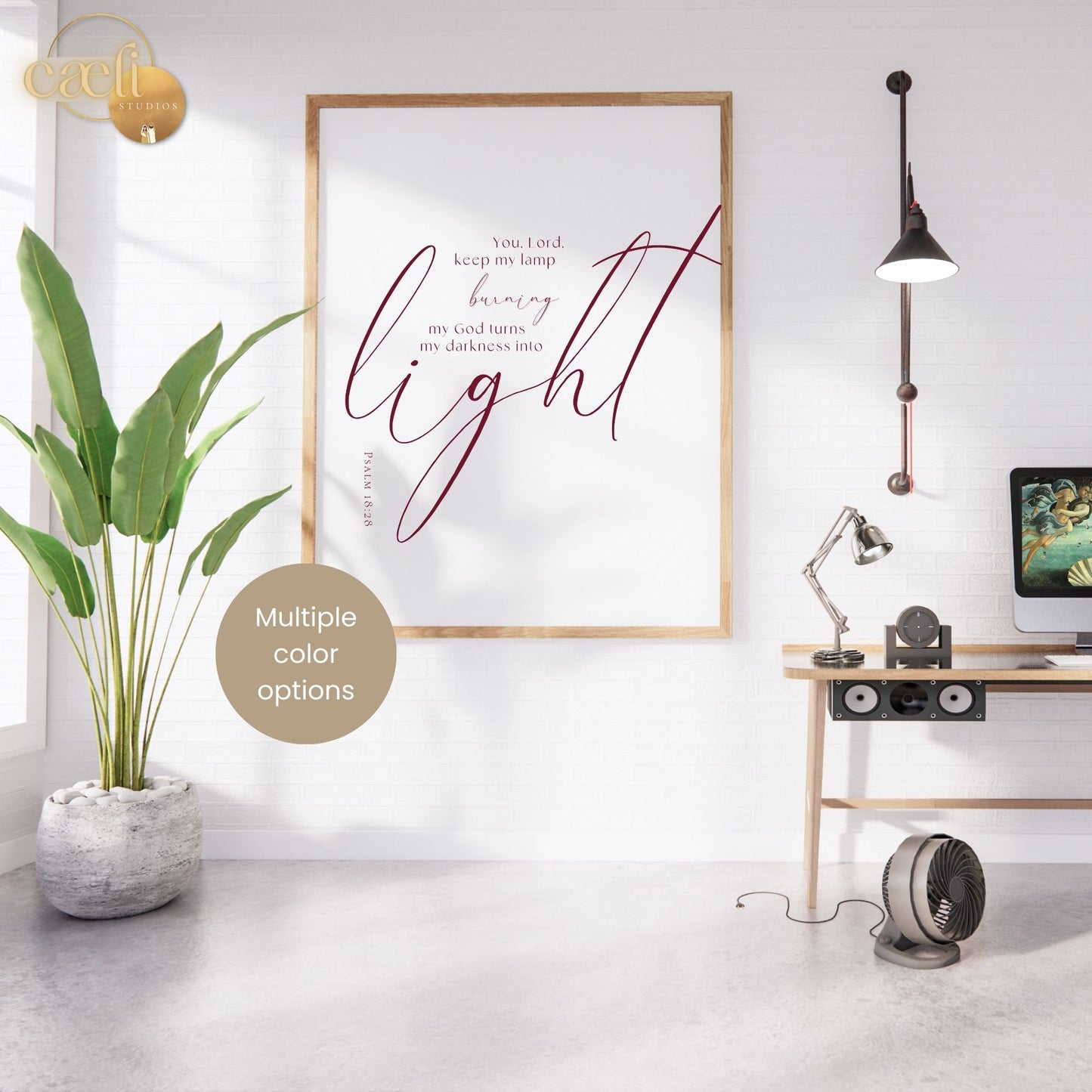 Darkness into Light | Psalms 18:28 | Wall Art
