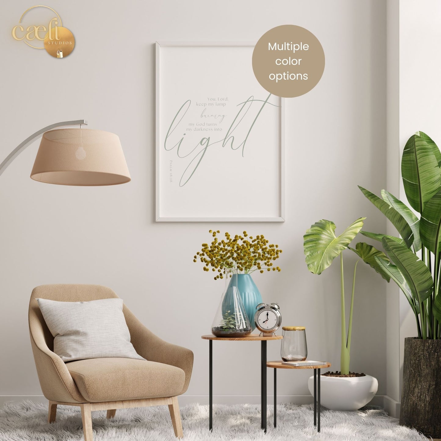 Darkness into Light | Psalms 18:28 | Wall Art