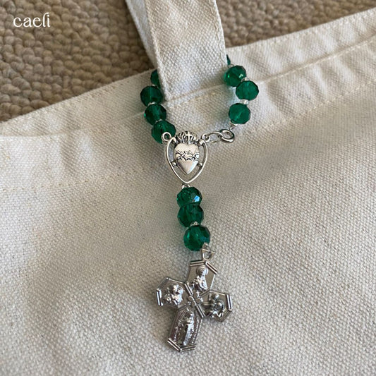 Decade Rosary Bag Charm | St Jude | Door Hanger