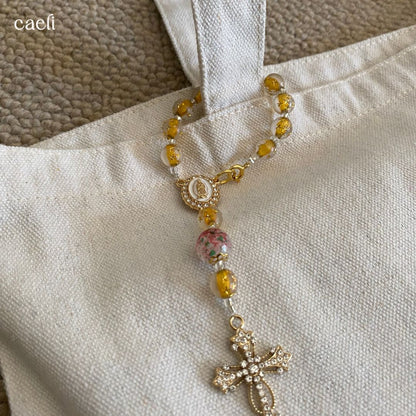 Decade Rosary Bag Charm | Our Lady of Guadalupe | Door Hanger