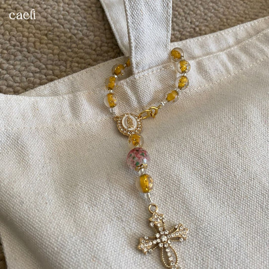 Decade Rosary Bag Charm | Our Lady of Guadalupe | Door Hanger