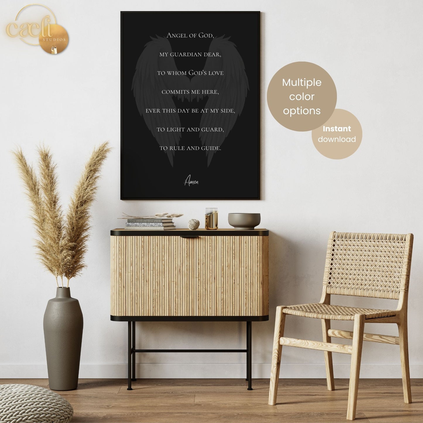 O Angel of God | Wall Art | Printable Prayer Card