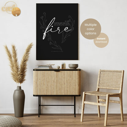St Catherine of Siena Quote | Wall Art
