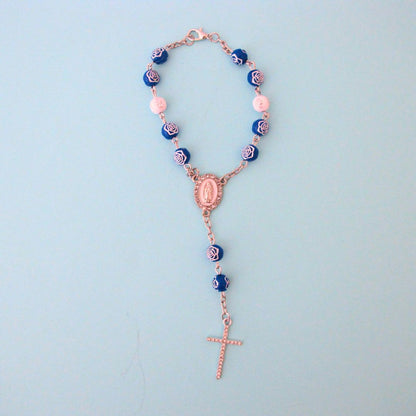 Rose Design Car Rosary