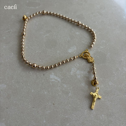The Carina Magnetic Rosary Bracelet | Full 5 decade Rosary Bracelet