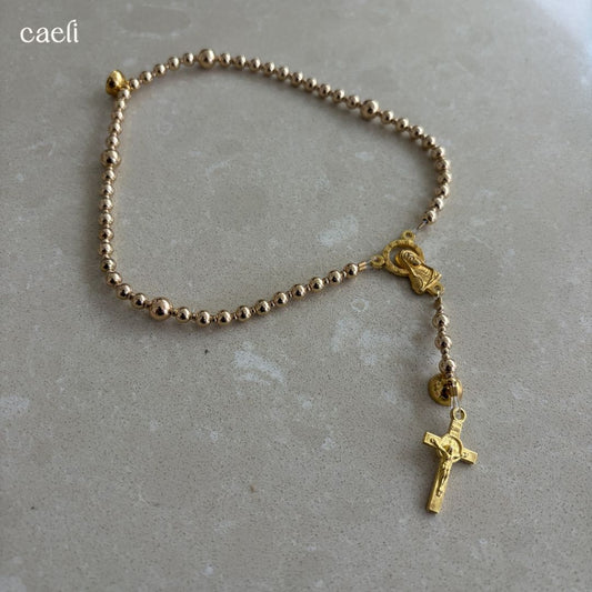 The Carina Magnetic Rosary Bracelet | Full 5 decade Rosary Bracelet