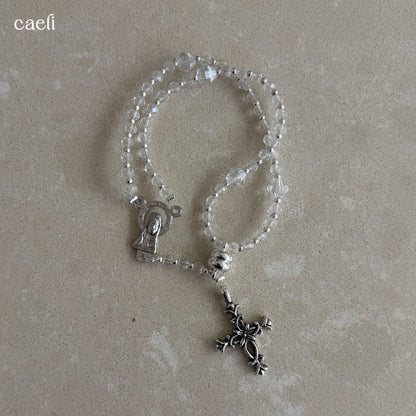 The Carina Magnetic Rosary Bracelet | Full 5 decade Rosary Bracelet