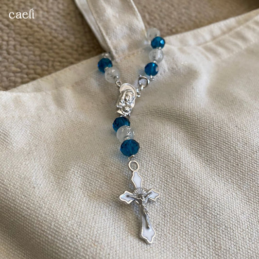 Decade Rosary Bag Charm | Our Lady of Lourdes | Door Hanger