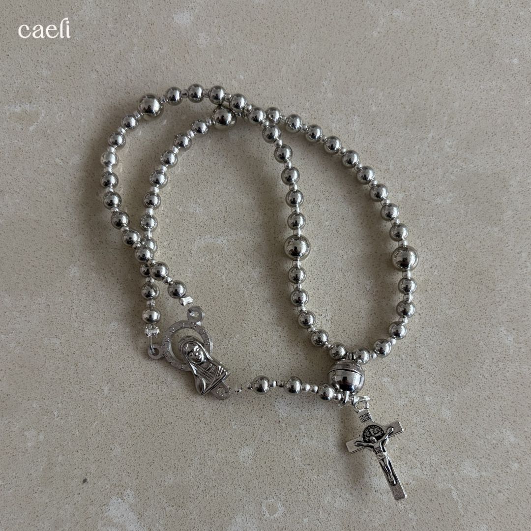 The Carina Magnetic Rosary Bracelet | Full 5 decade Rosary Bracelet