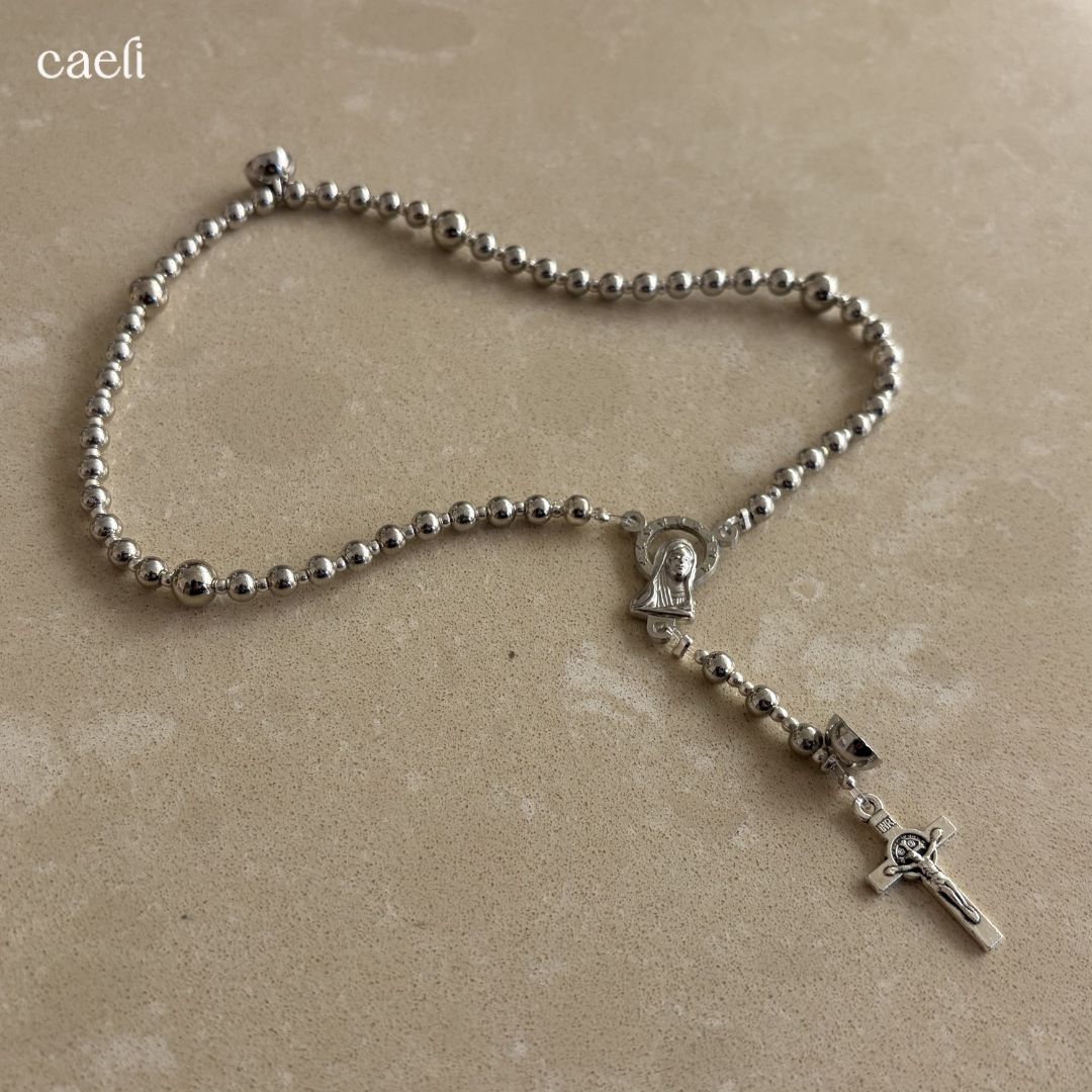 The Carina Magnetic Rosary Bracelet | Full 5 decade Rosary Bracelet