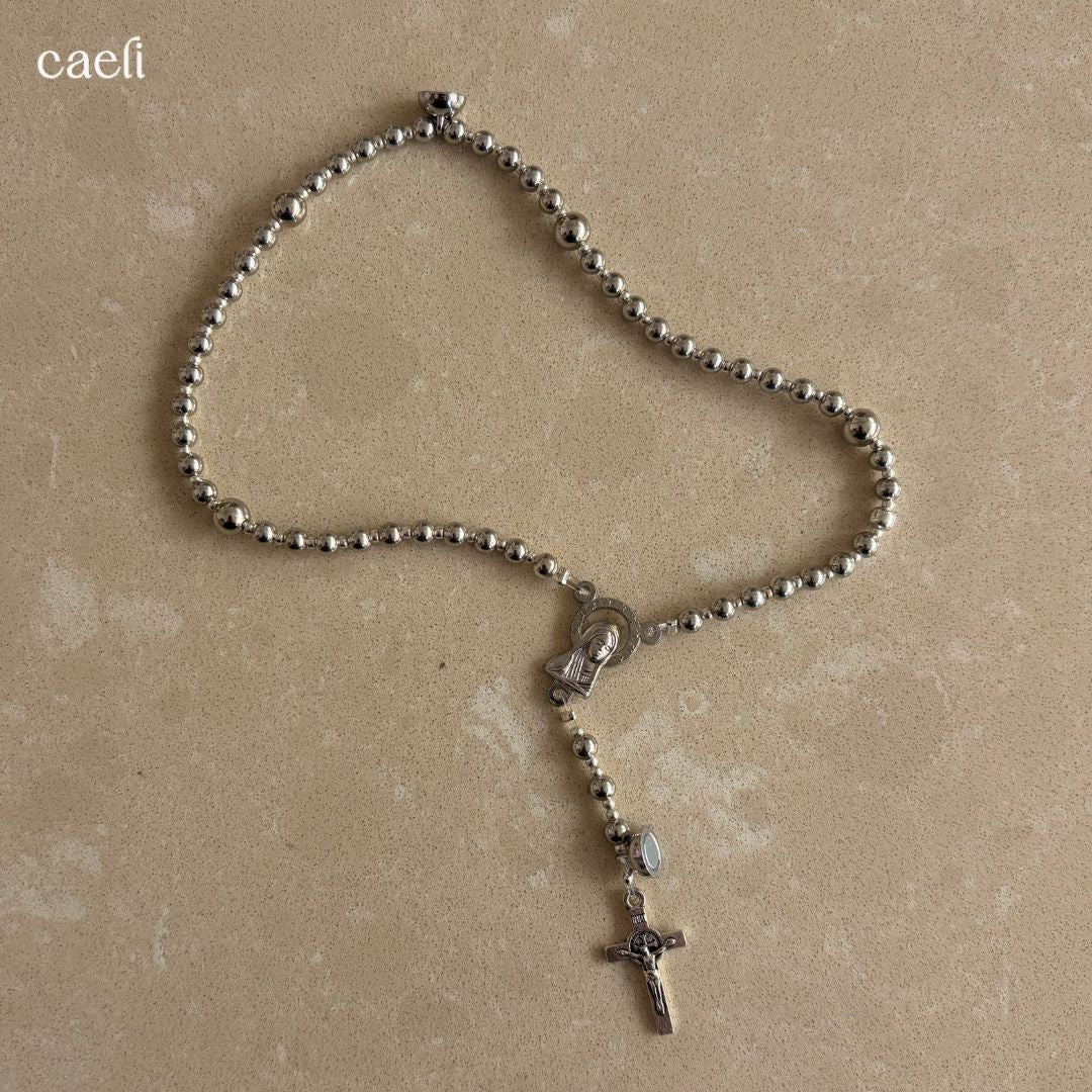 The Carina Magnetic Rosary Bracelet | Full 5 decade Rosary Bracelet
