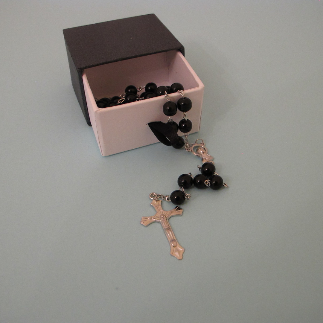 Rosary with Black Beads