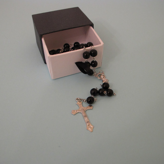 Rosary with Black Beads