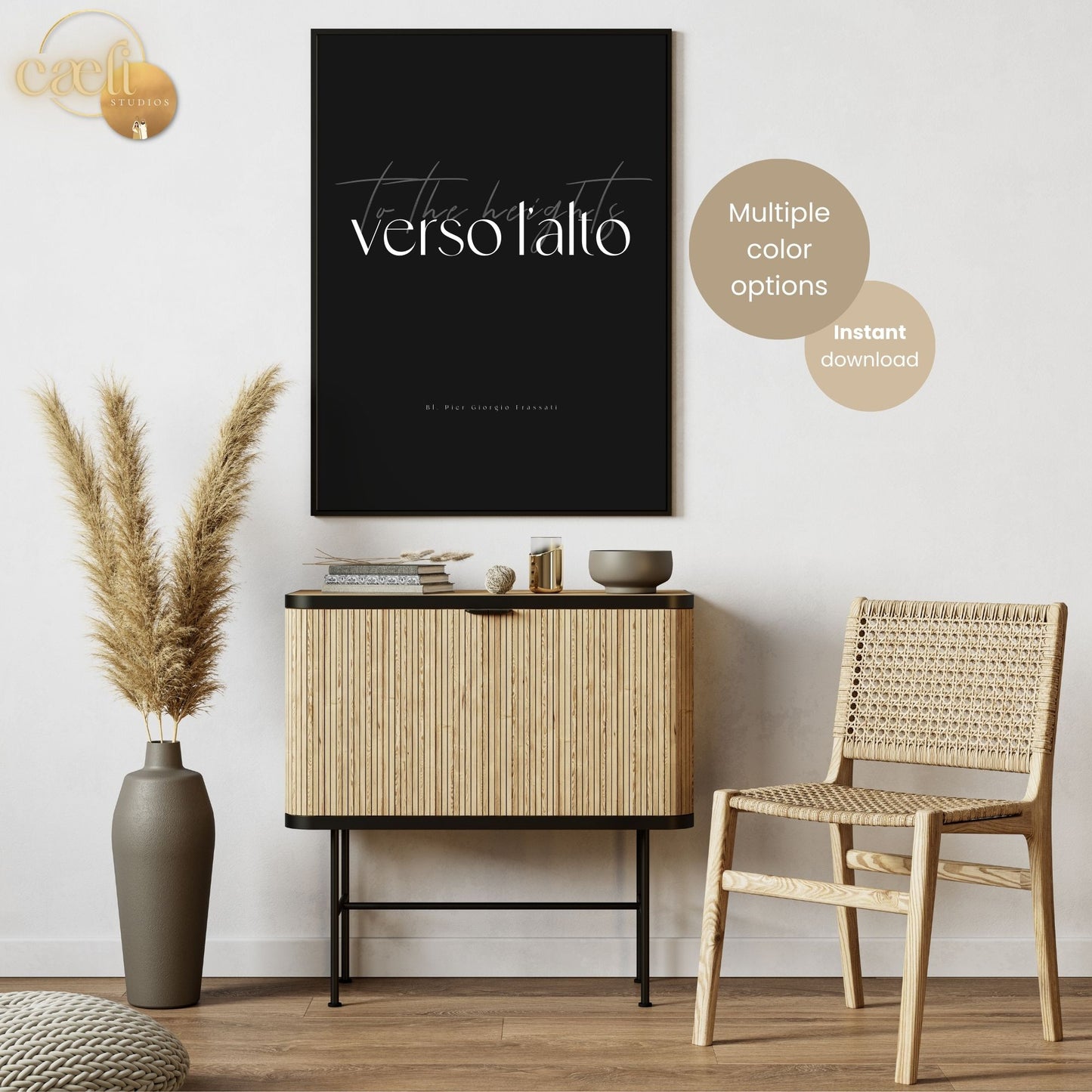 Blessed Pier Giorgio Quote | Verso l'Alto (to the heights) | Wall Art