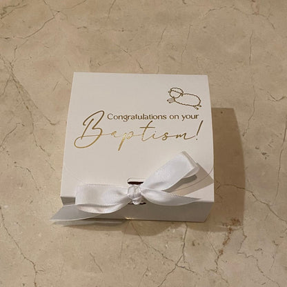 BAPTISM: Mary had a Little Lamb | Mini Baptism Gift Box | Christening Gift Box | Baby Boy Baptism | Baby Girl Baptism