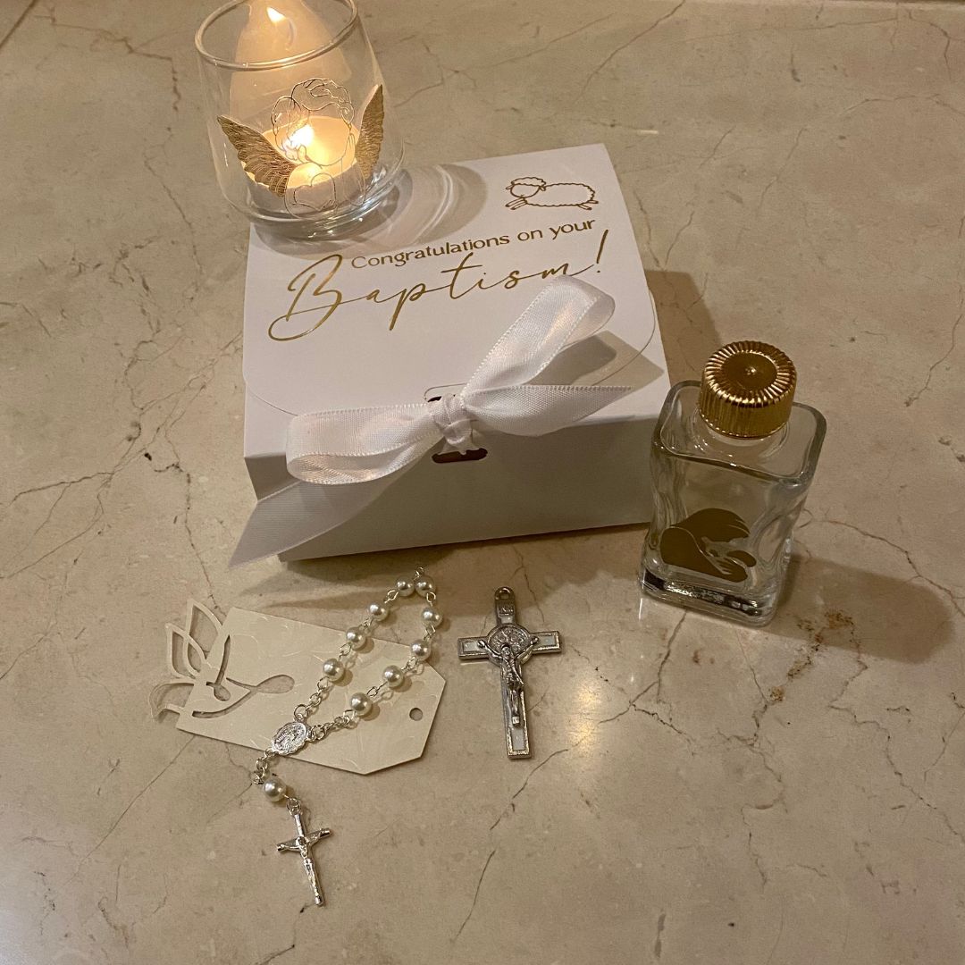 BAPTISM: Mary had a Little Lamb | Mini Baptism Gift Box | Christening Gift Box | Baby Boy Baptism | Baby Girl Baptism