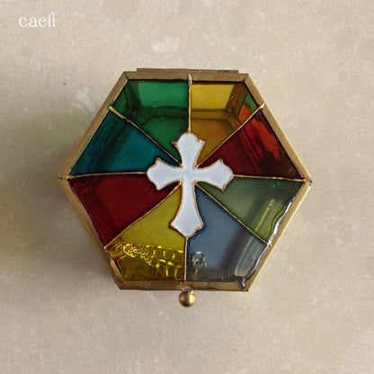 Stained Glass Jewellery/Rosary Box